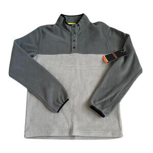 Hawke & Co Performance Quarter Button Snap Polar Fleece Pullover Size Small NWT